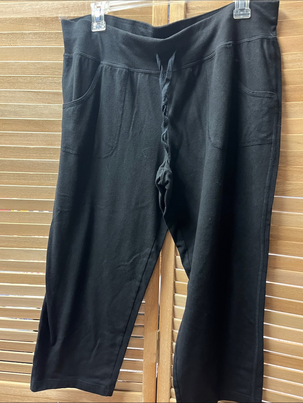 Athletic Works Black Knit Stretch Pants